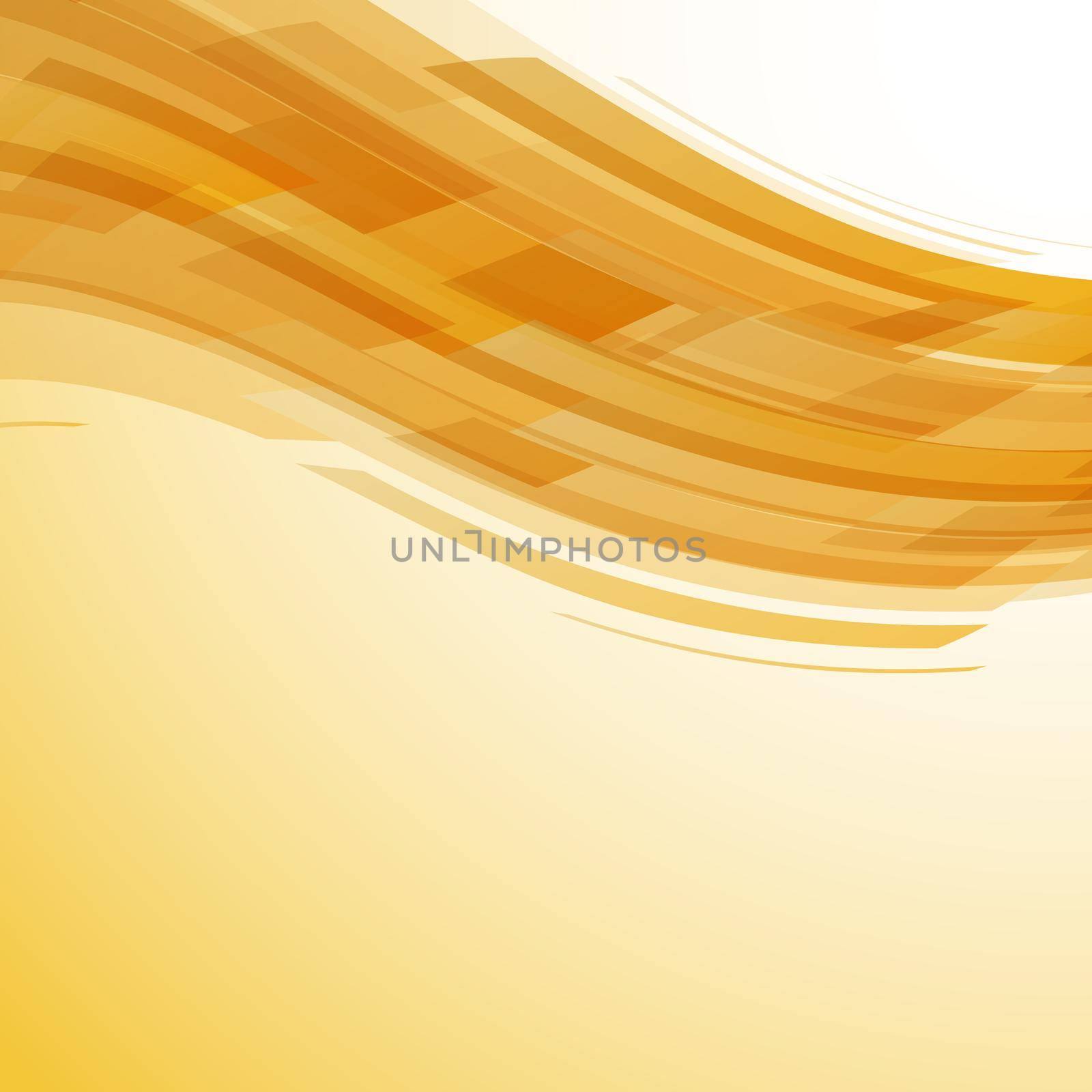 Abstract yellow wave technology background, stock vector