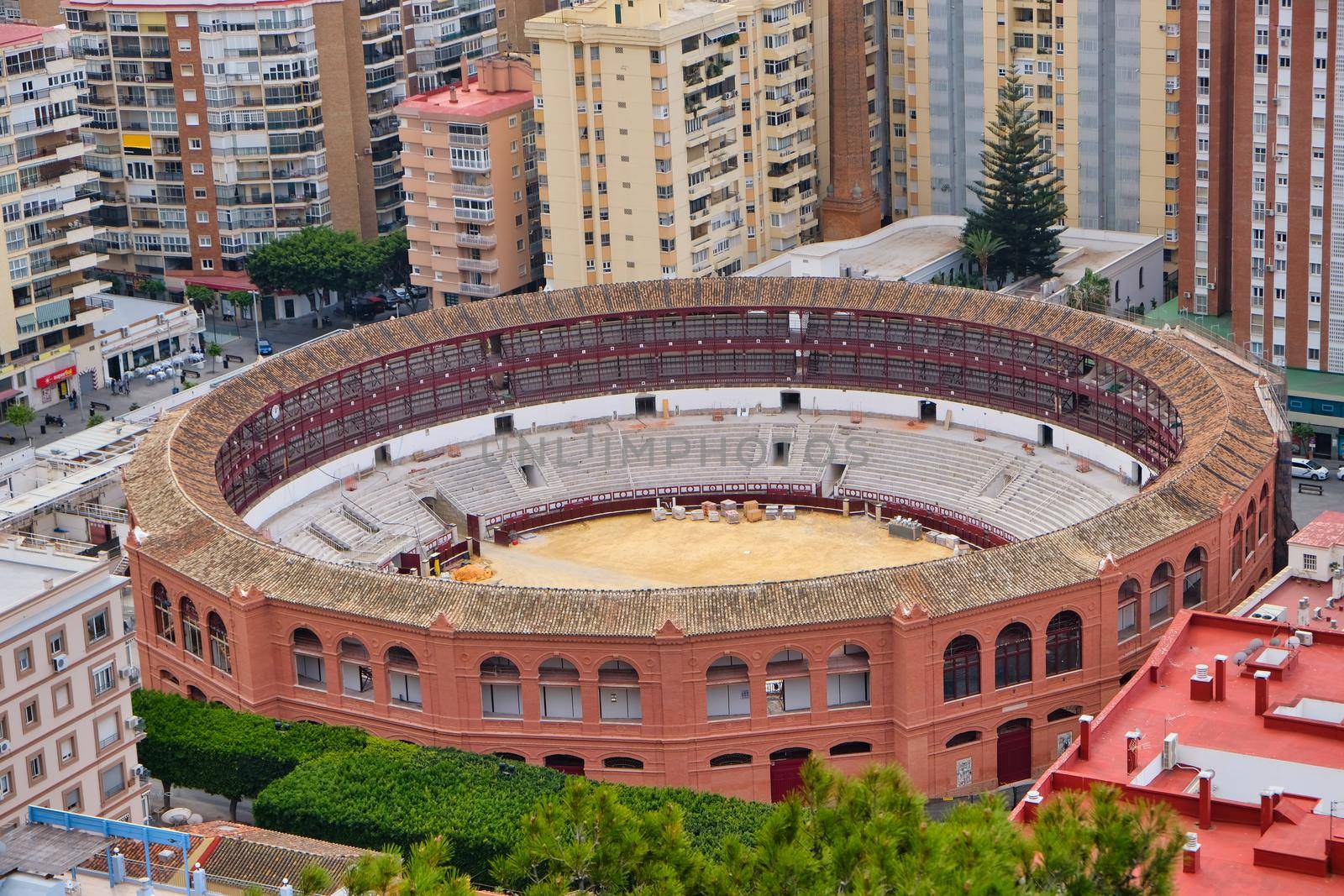 La Malagueta bull ring in Malaga (Spain)