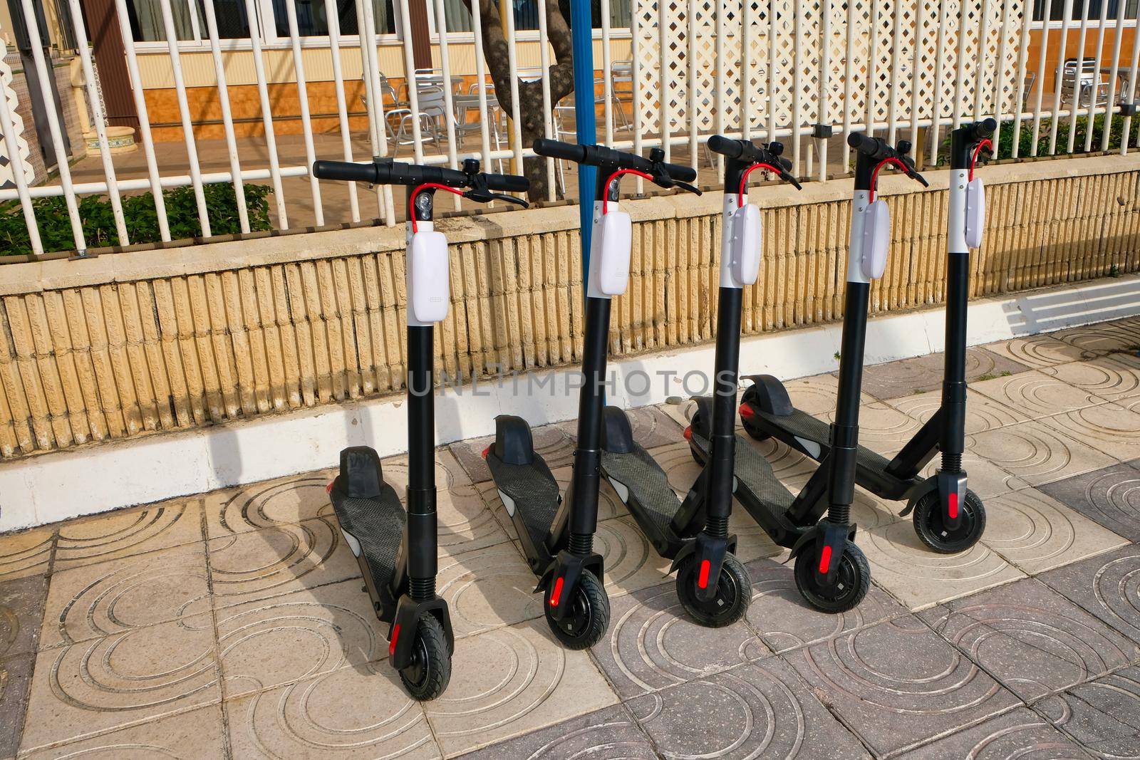 Dockless electric scooters by JCVSTOCK
