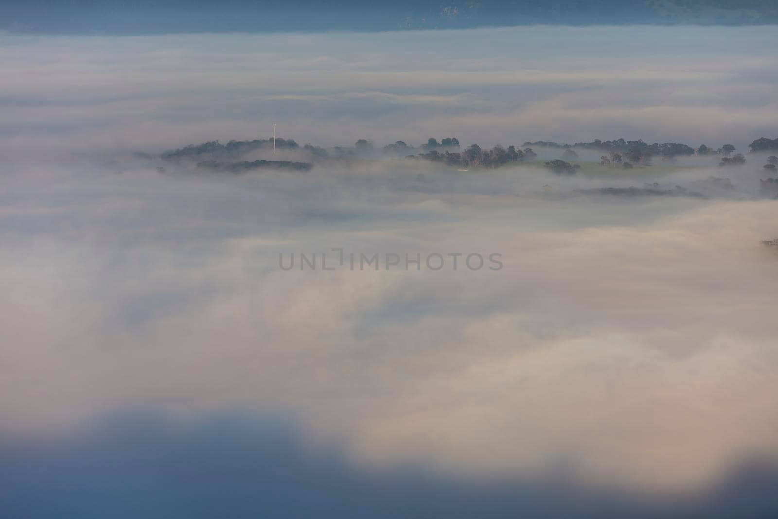 Fog in the Megalong Valley in The Blue Mountains in Australia by WittkePhotos