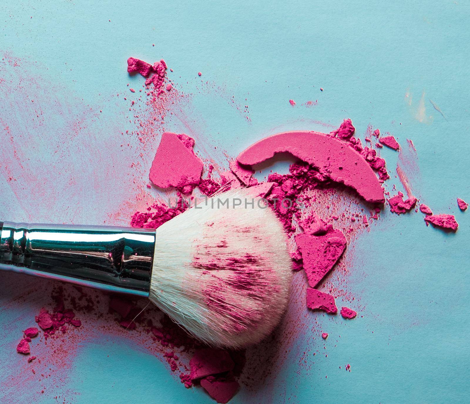 crushed make-up products - beauty and cosmetics styled concept, elegant visuals