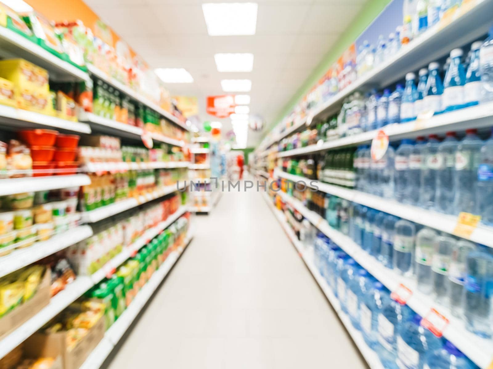 abstract blurred supermarket aisle background by fascinadora