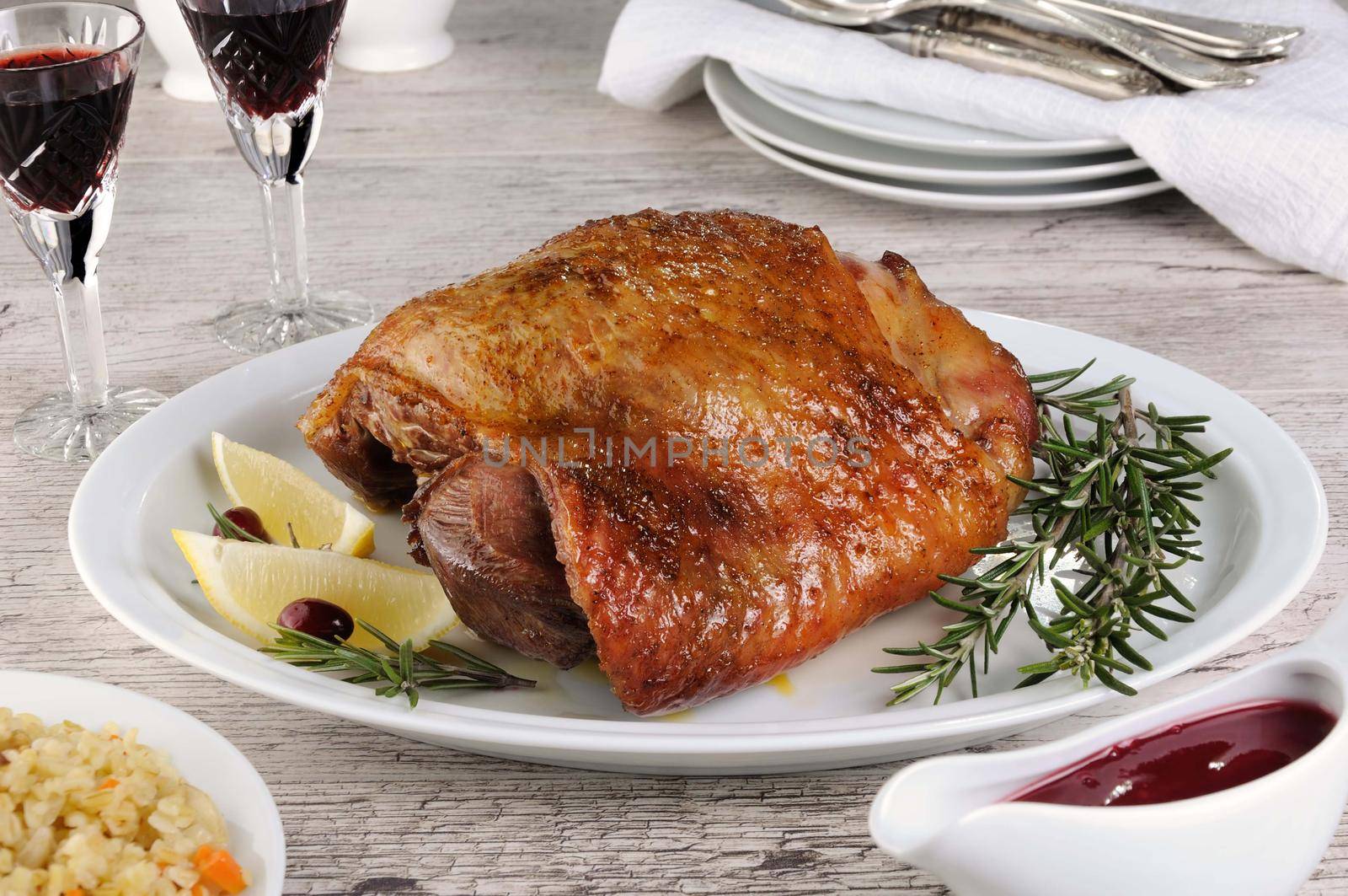 Baked turkey thigh by Apolonia