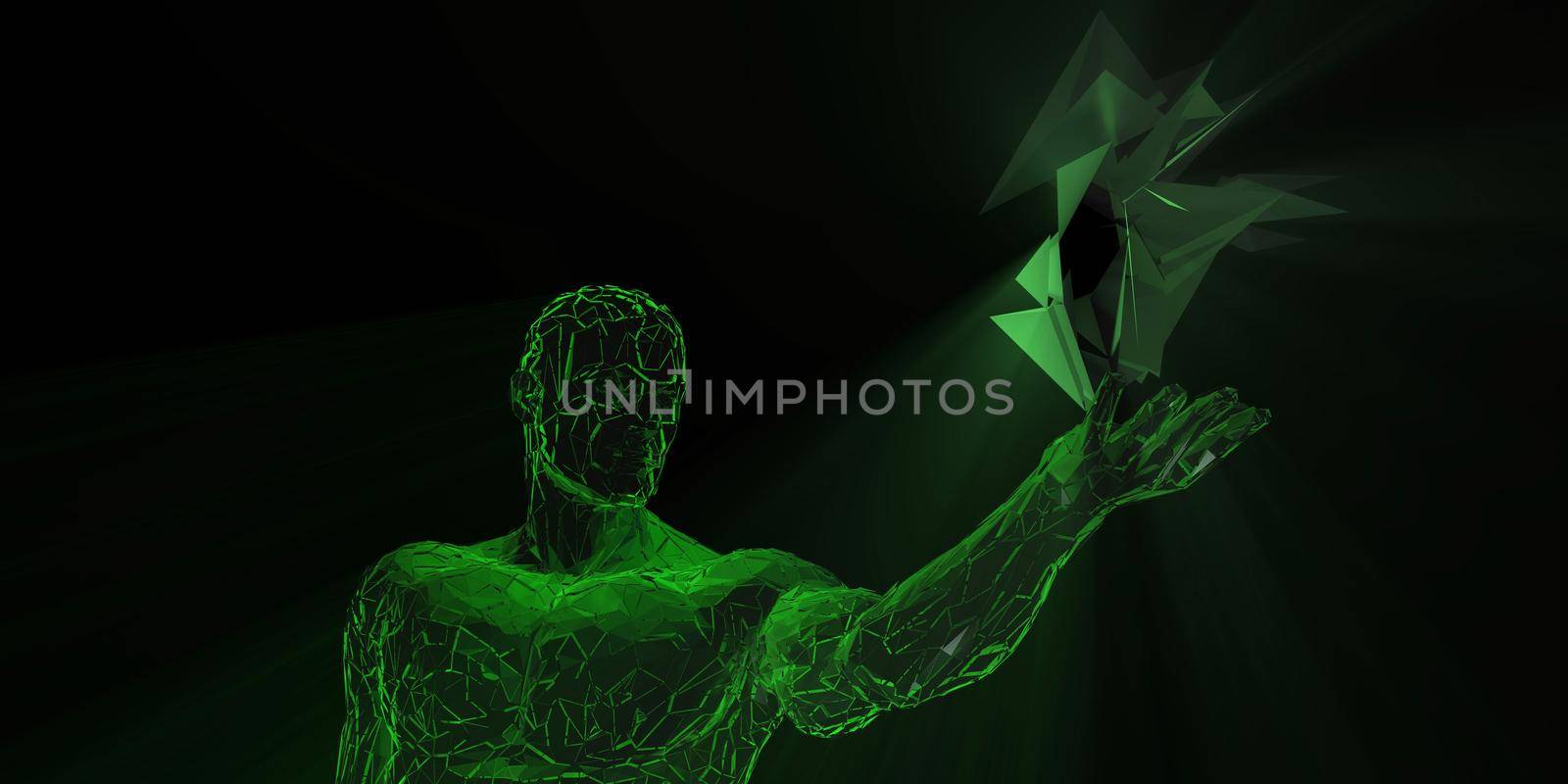 Science and Technology Innovation Concept Background as Art