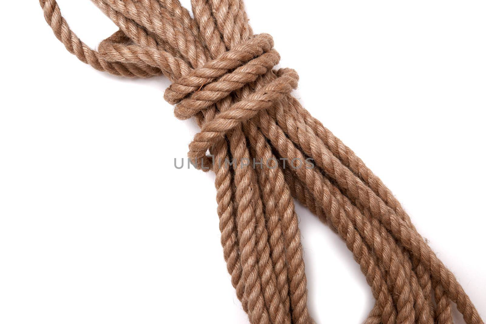 Jgute rope isolated on white background
