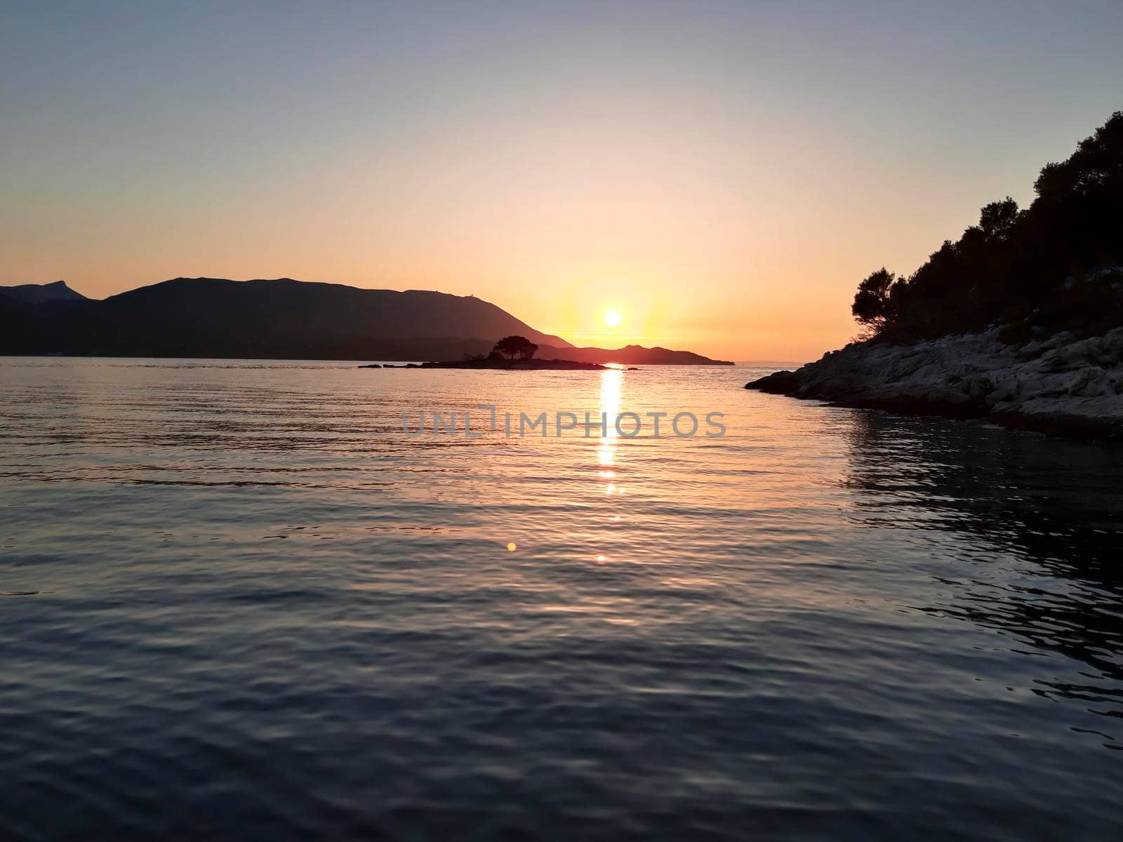 Sunset At Adriatic Sea Croatia  by swissChard7