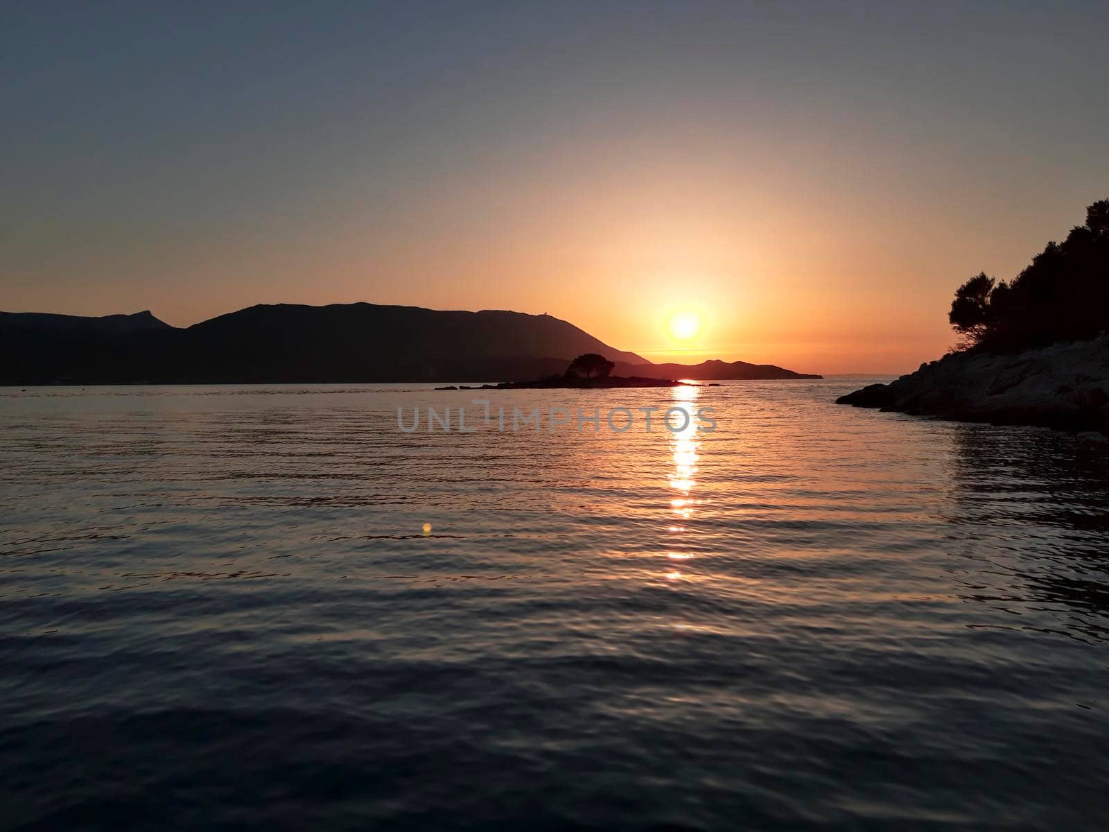 Sunset At Adriatic Sea Croatia  by swissChard7