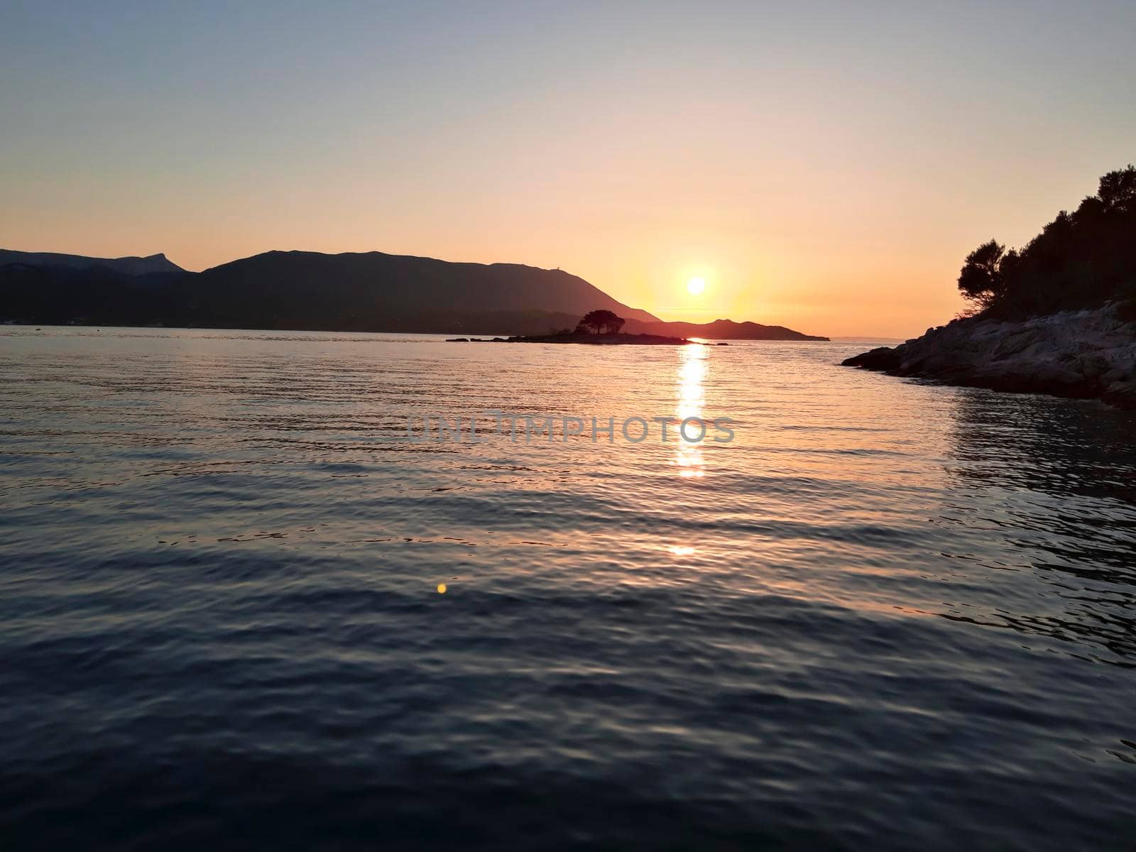 Sunset At Adriatic Sea Croatia