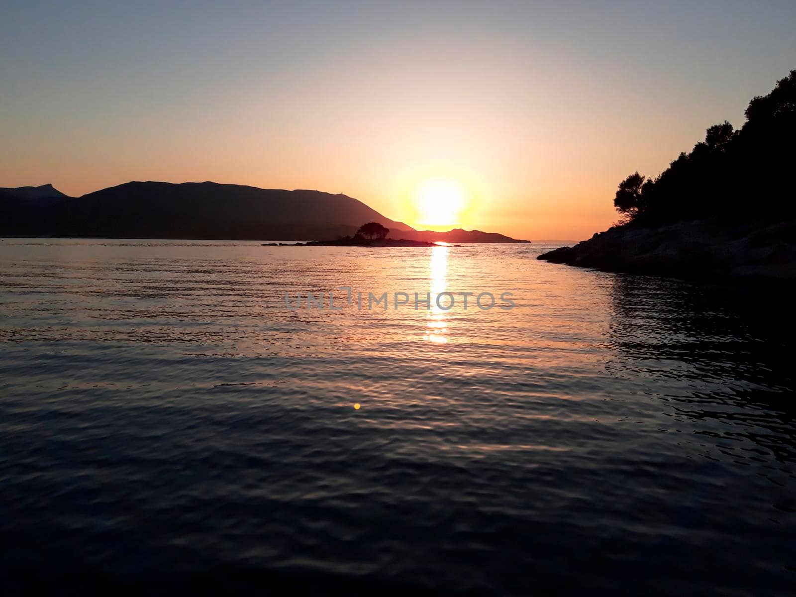 Sunset At Adriatic Sea Croatia  by swissChard7