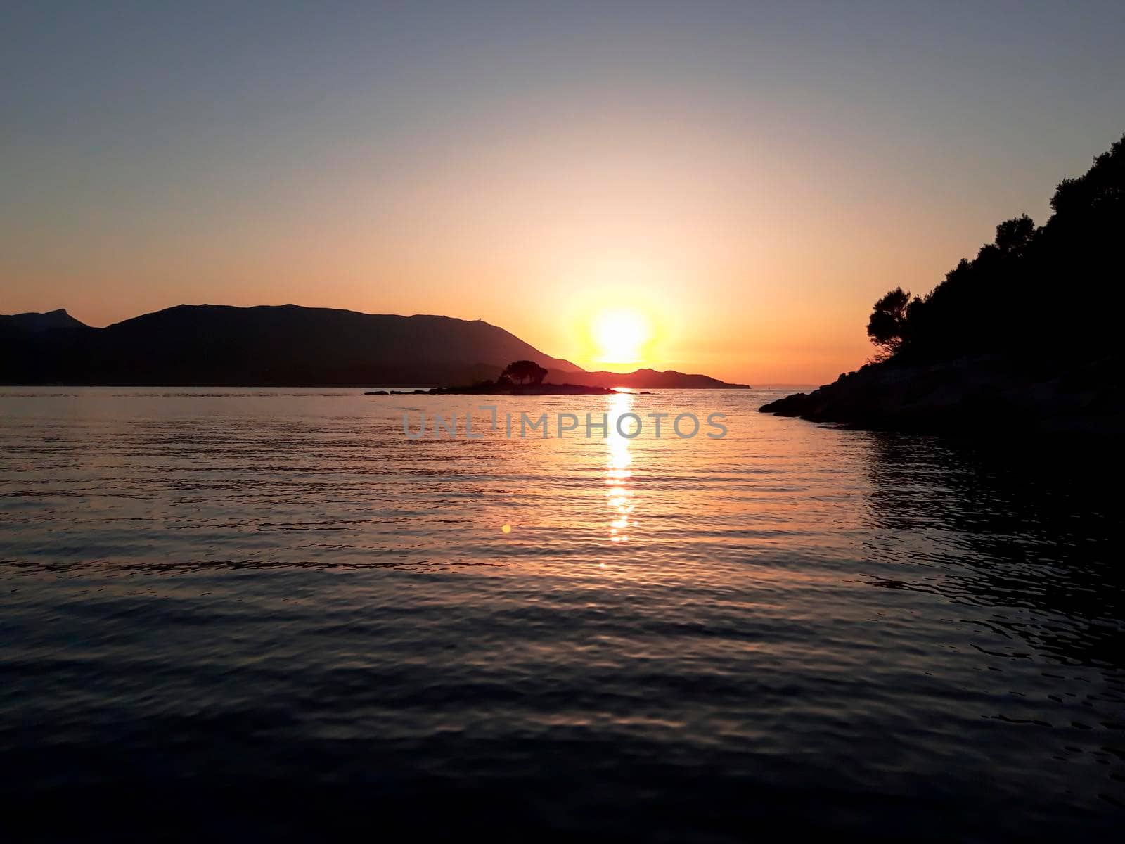 Sunset At Adriatic Sea Croatia  by swissChard7