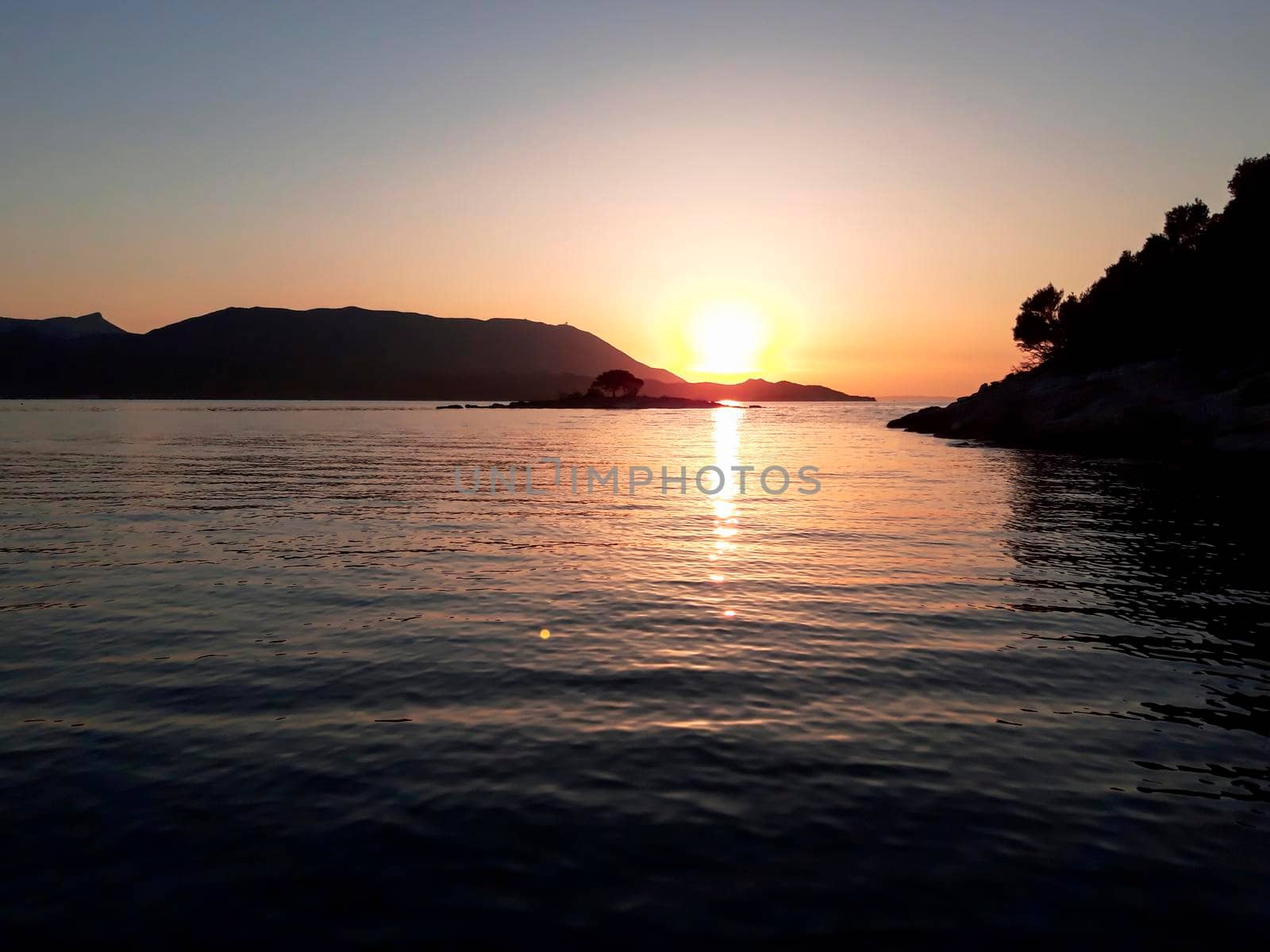 Sunset At Adriatic Sea Croatia  by swissChard7