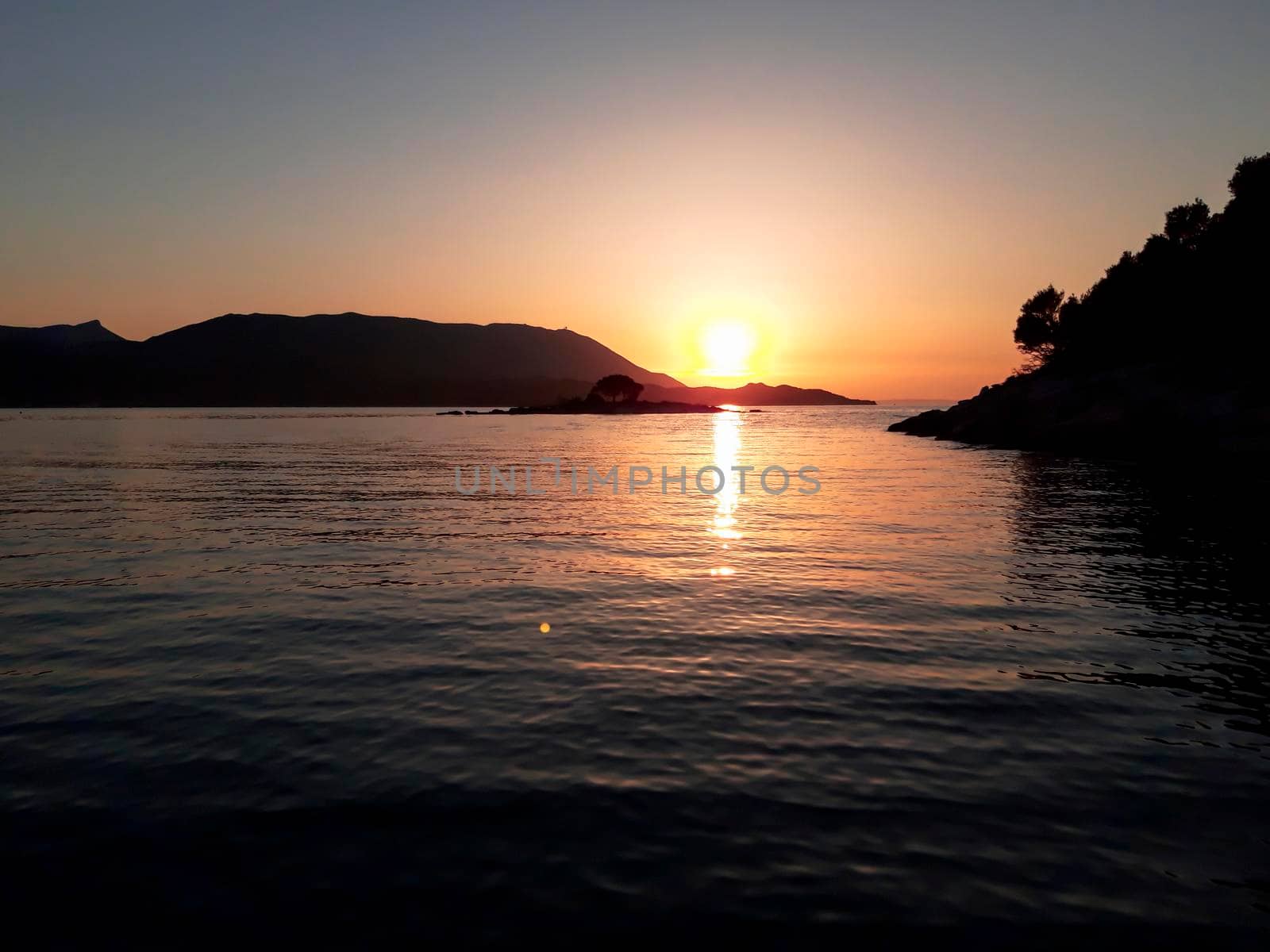 Sunset At Adriatic Sea Croatia