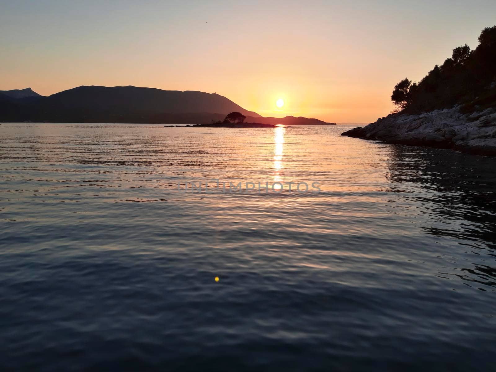 Sunset At Adriatic Sea Croatia  by swissChard7