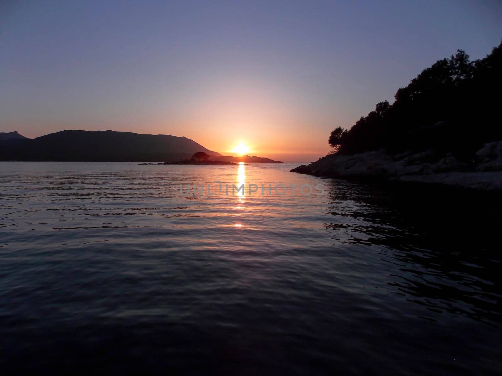 Sunset At Adriatic Sea Croatia  by swissChard7