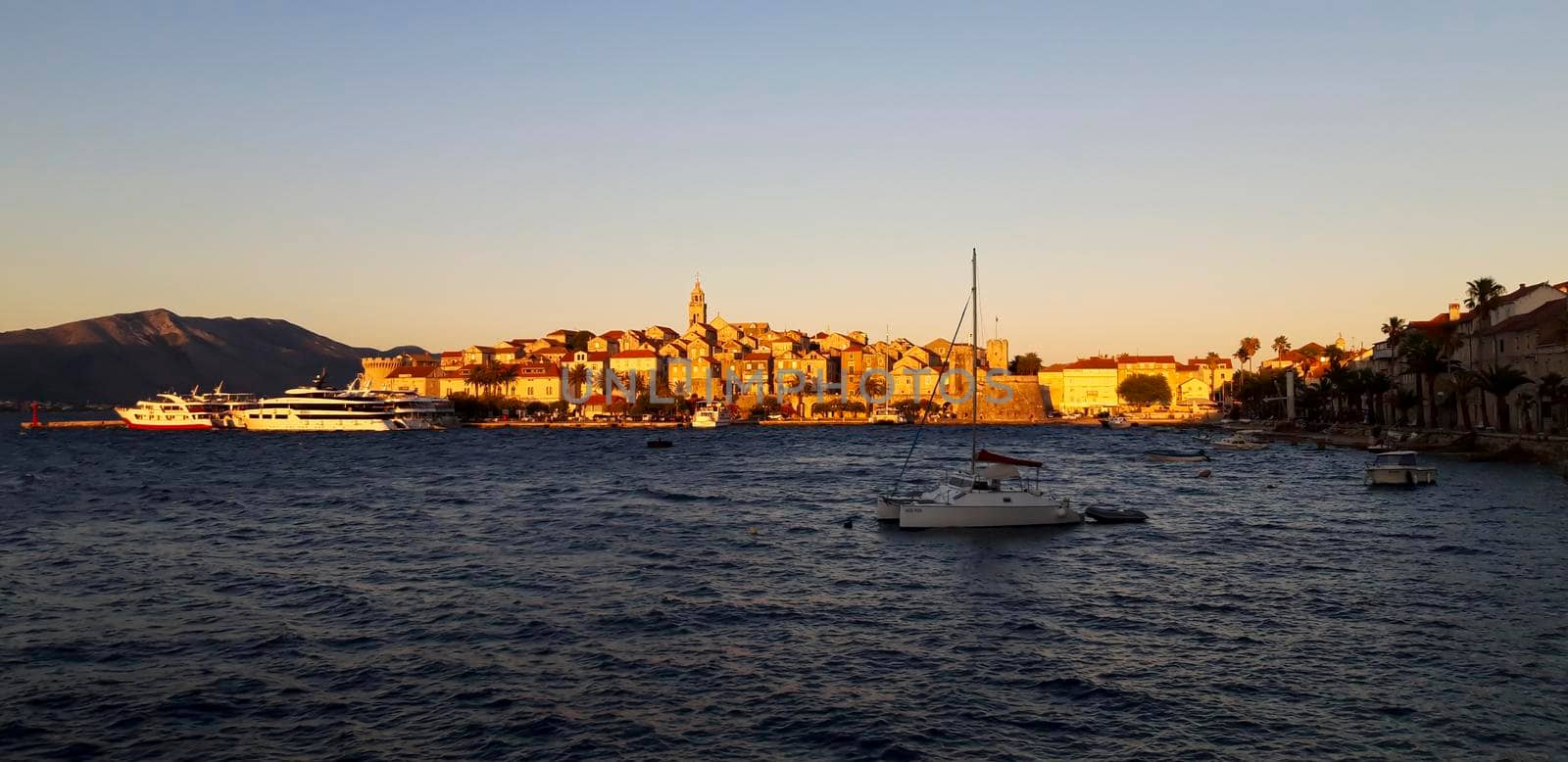 Korčula Sunset At Adriatic Sea by swissChard7