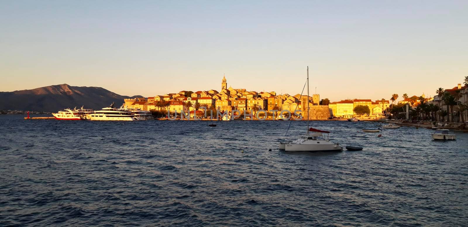 Korčula Sunset At Adriatic Sea by swissChard7