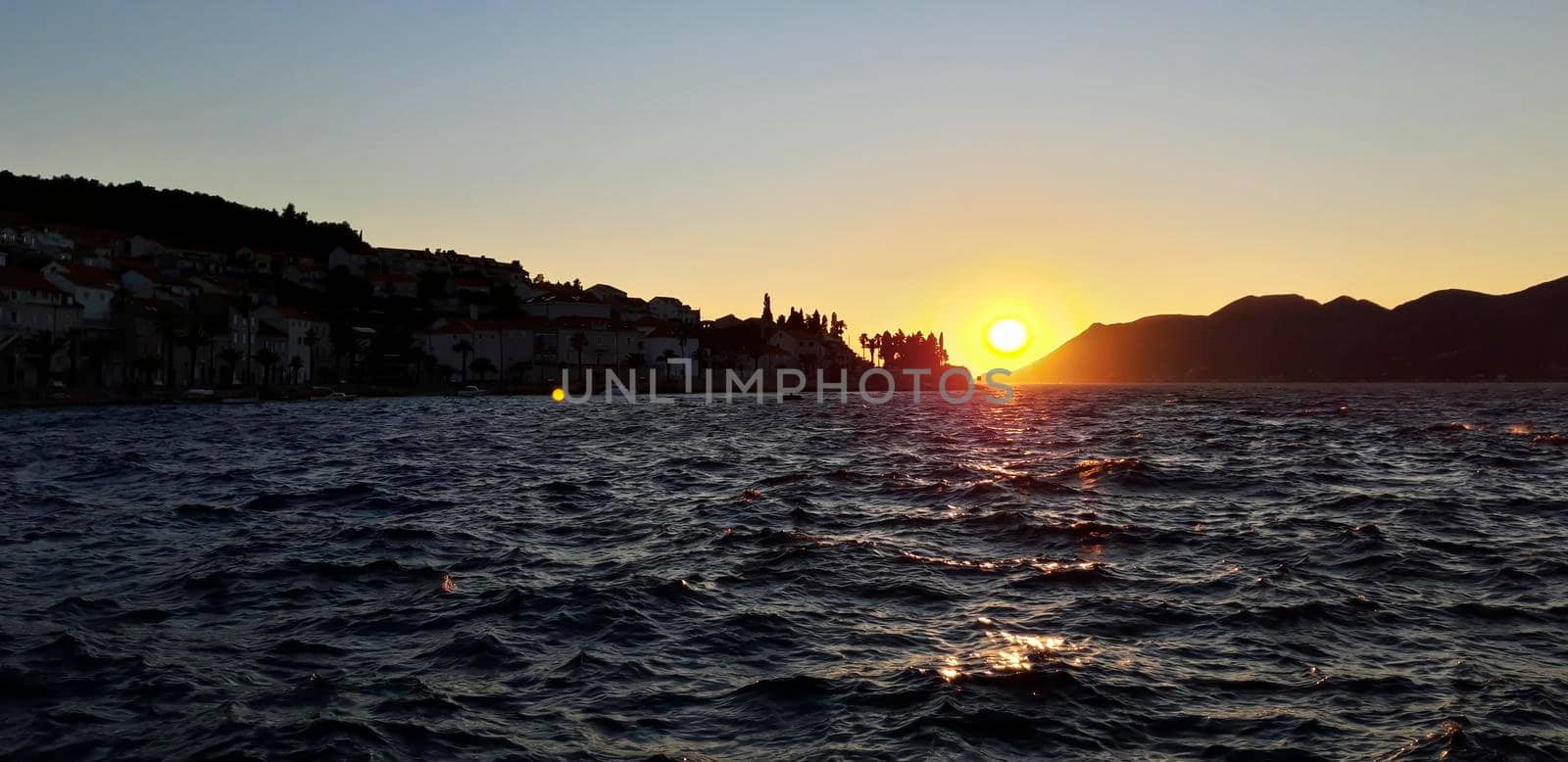 Sunset At Adriatic Sea Croatia by swissChard7