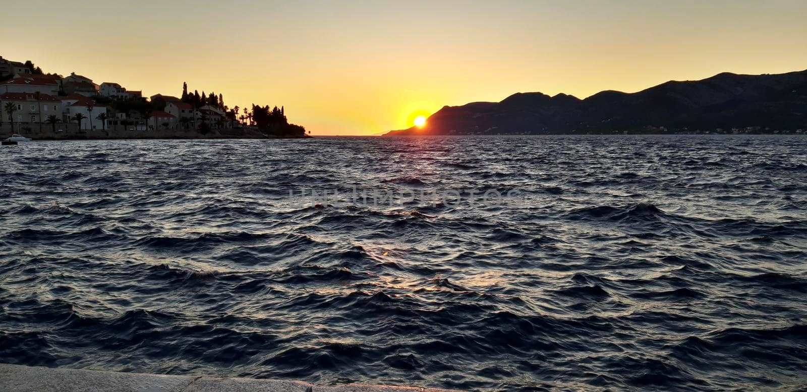 Sunset At Adriatic Sea Croatia