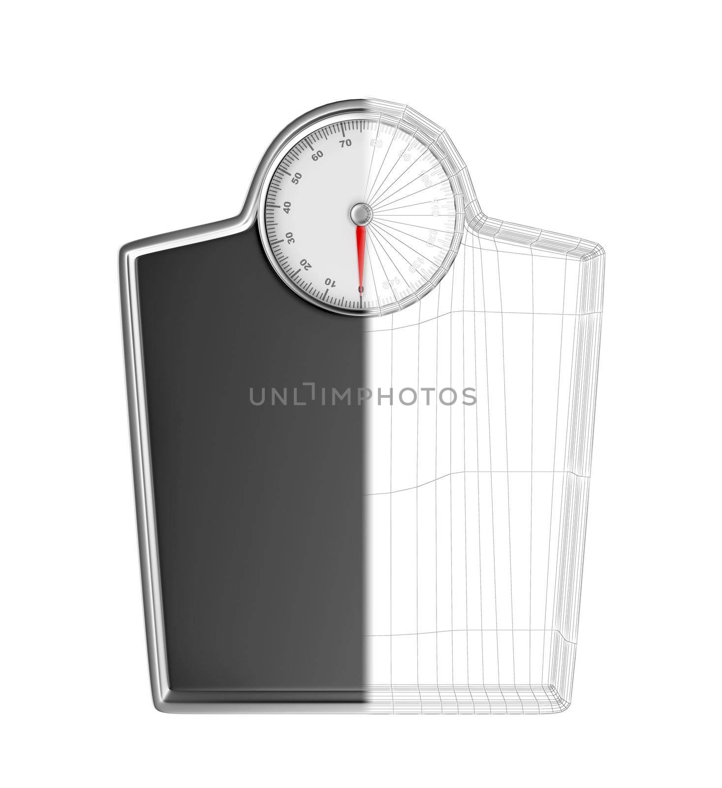 3D model of mechanical weighing scale by magraphics
