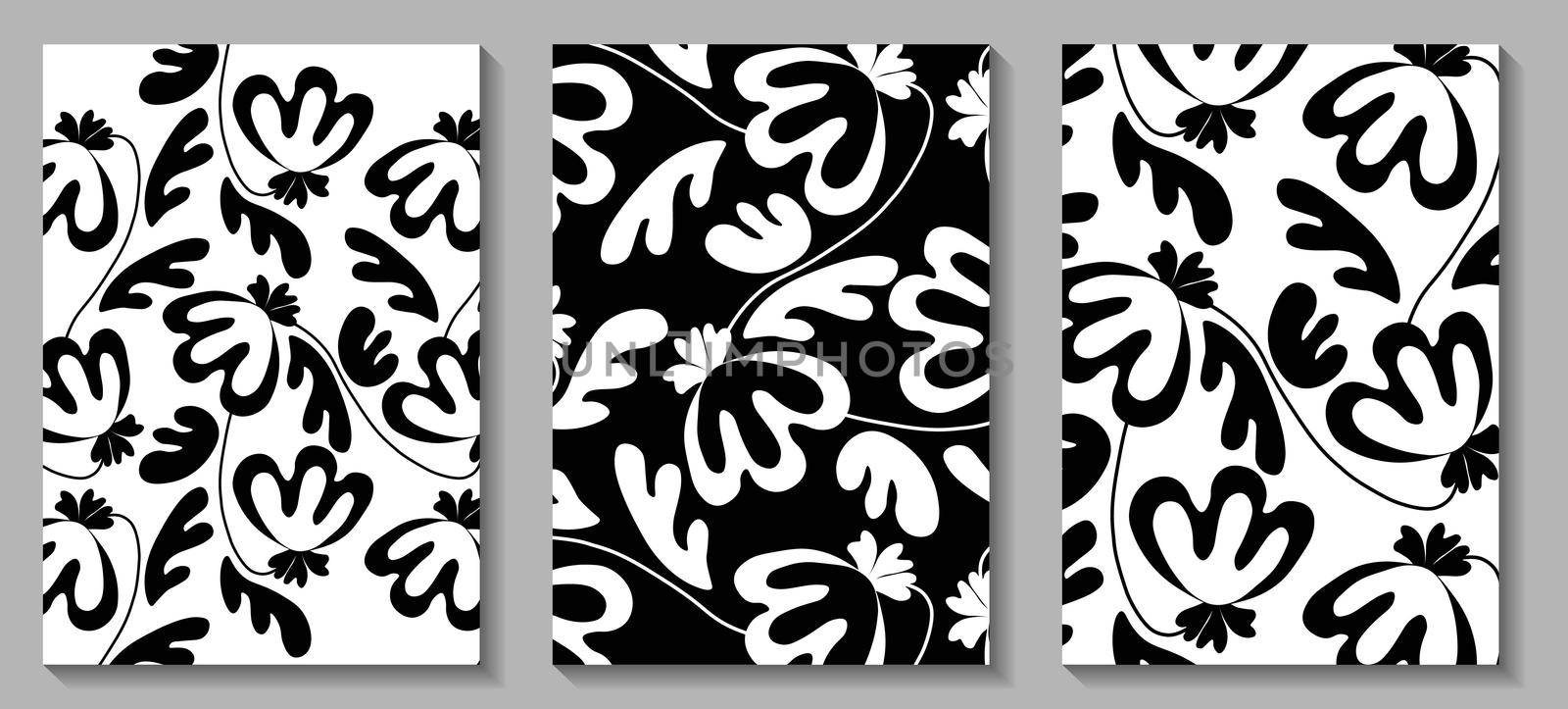 Floral web banner with traditional folk art ornament. Nature concept design. Modern floral collection of contemporary posters. Vector illustration for social media, print, postcard. Scandinavian style