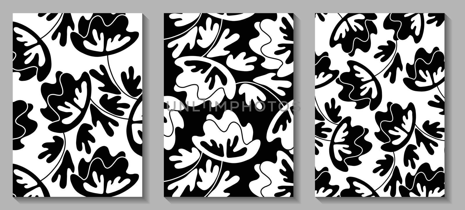 Floral web banner with traditional folk art ornament. Nature concept design. Modern floral collection of contemporary posters. Vector illustration for social media, print, postcard. Scandinavian style