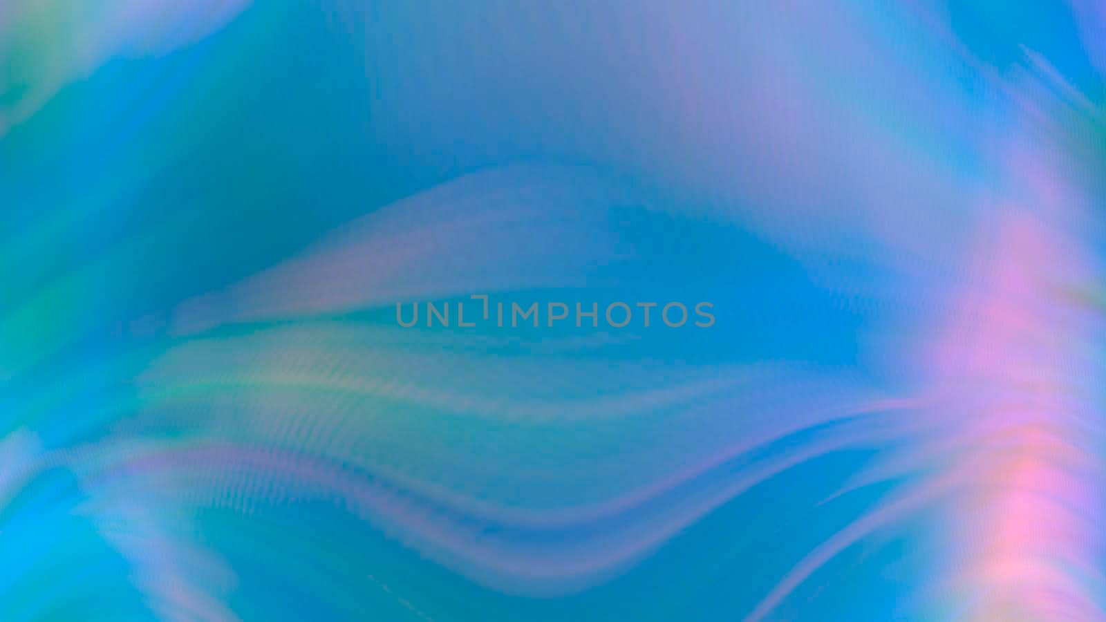 Abstract blue gradient blurred background with rainbow highlights. Design, art