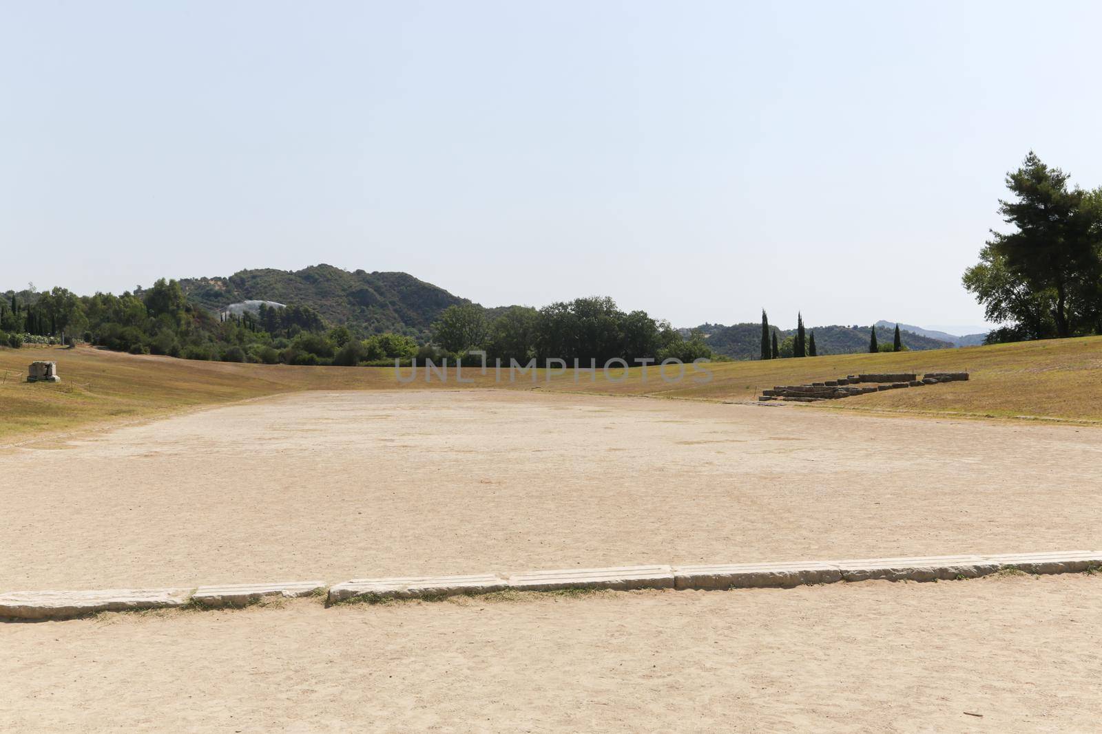 The archaeological site of ancient Olympia in Greece, birthplace of the olympic games - UNESCO world heritage site