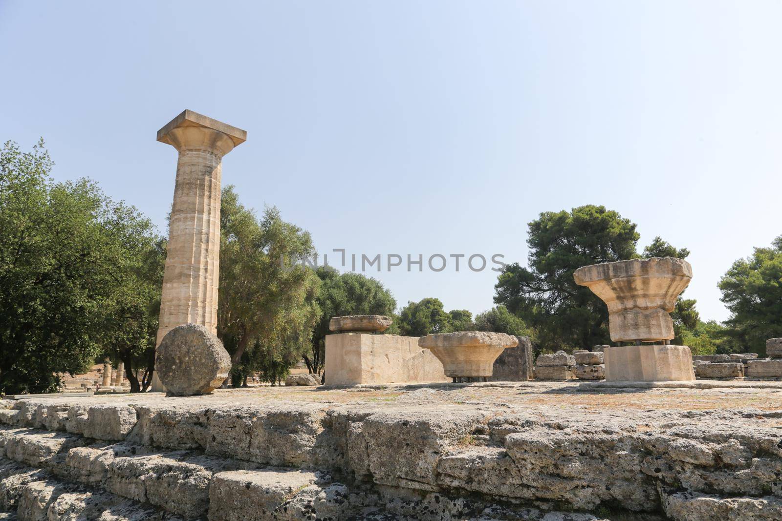 The archaeological site of ancient Olympia in Greece, birthplace of the olympic games - UNESCO world heritage site