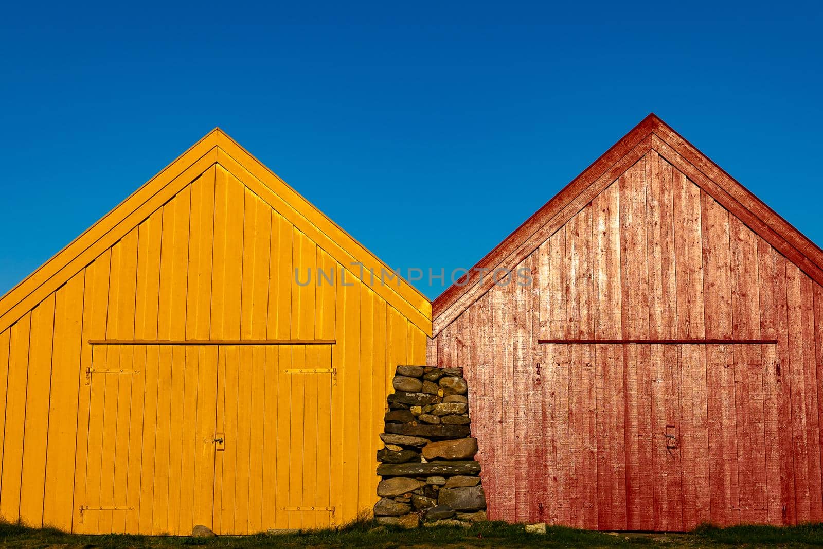 Bouthouses located at Sele harbour, outside Stavanger Norway