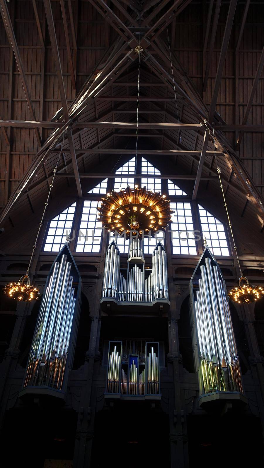 Pipe organ of a church in a small town in northern Sweden
