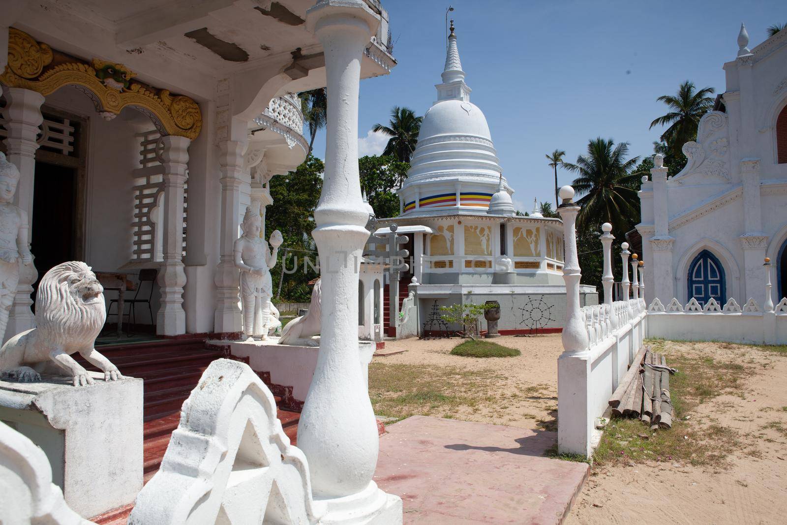 Old Buddhist temple complex of Sri Pushparama Maha Viharaya by CaptureLight