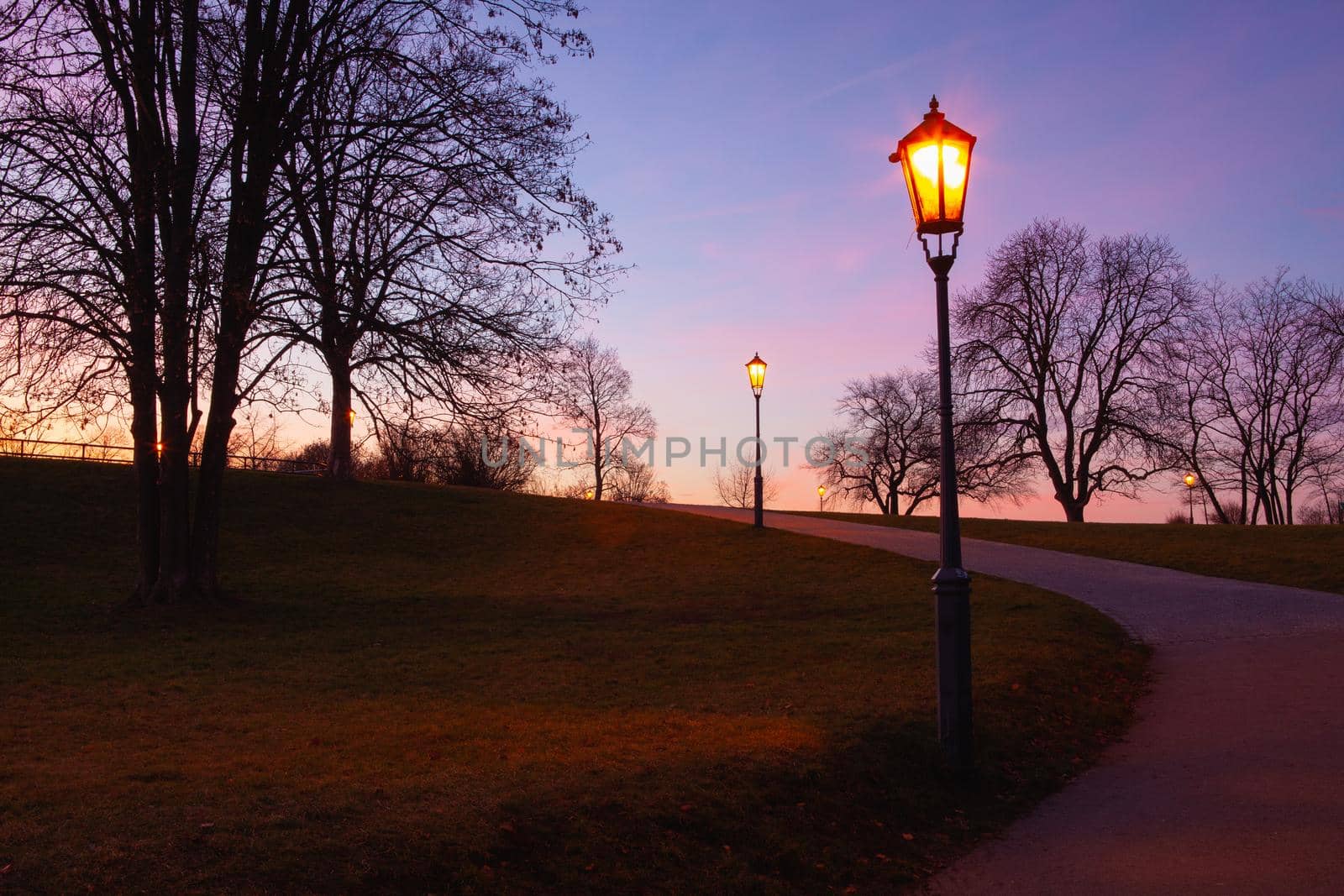 Very early morning in the Vysehrad park., Prague, Czech Republic. by CaptureLight