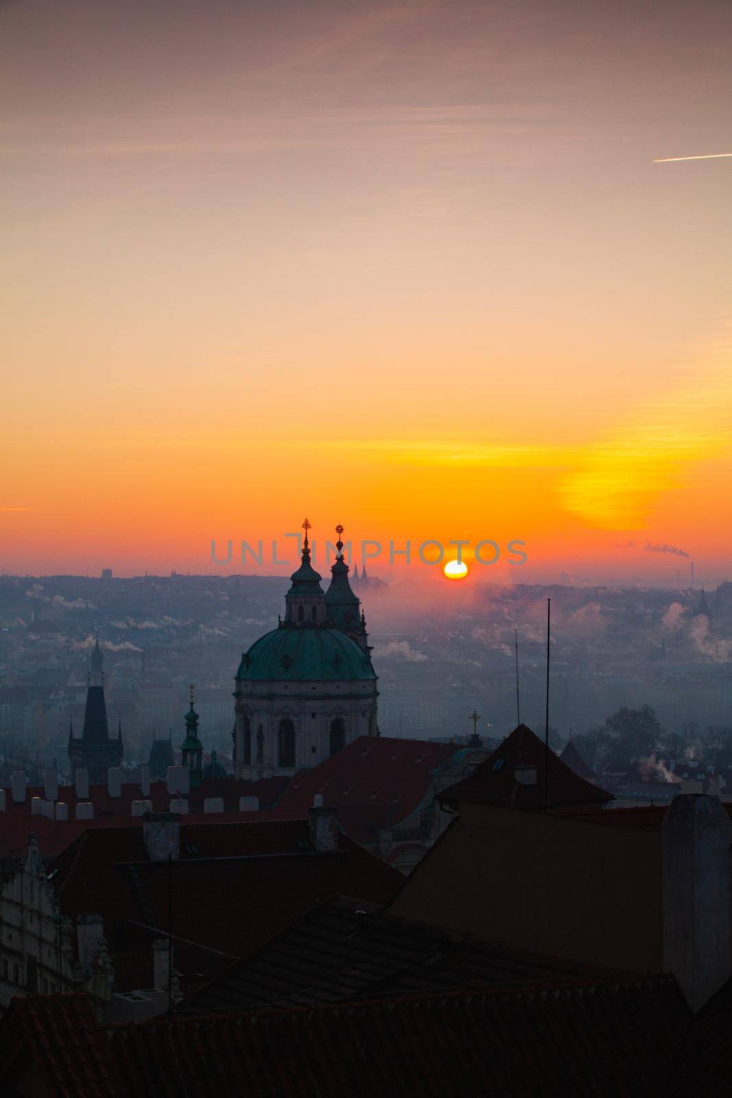 Sunrise over Lesser Town, Prague, Czech Republic. by CaptureLight