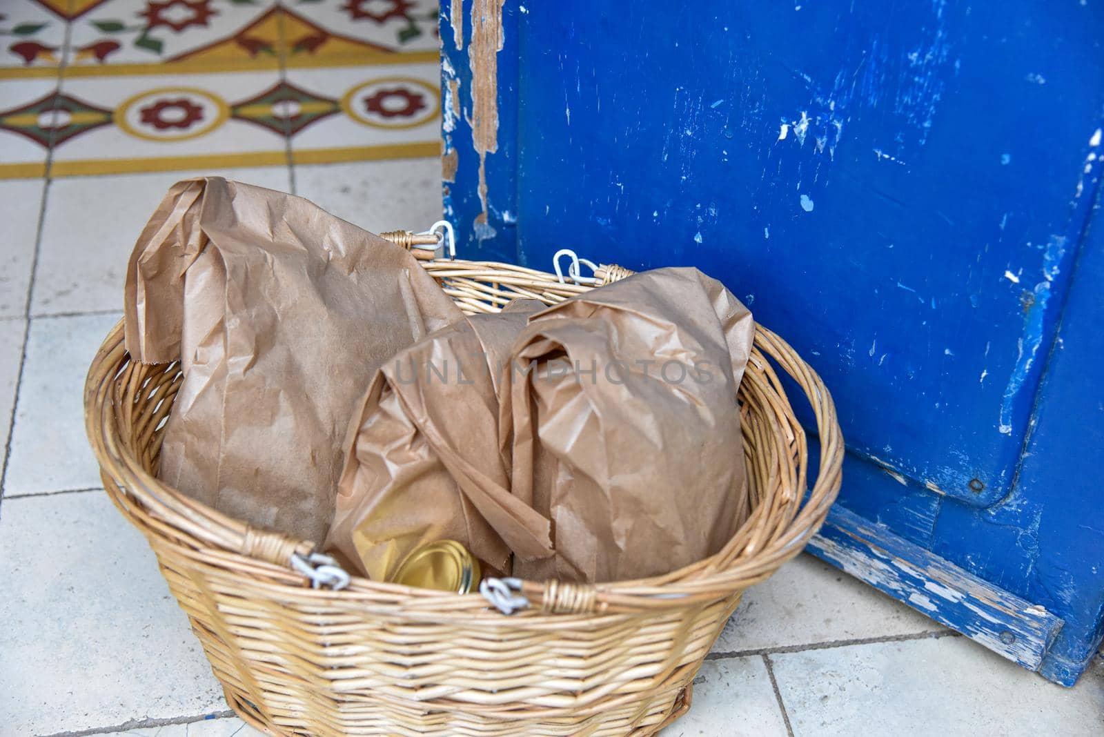 A close up of a basket. High quality photo