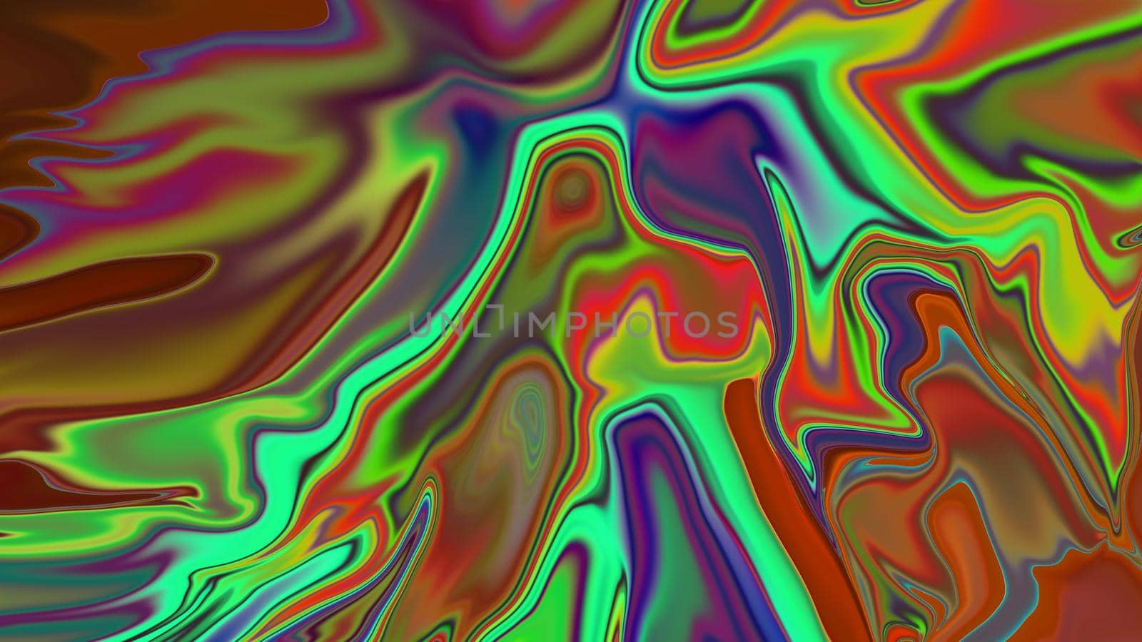 Abstract neon multicolored liquid background.