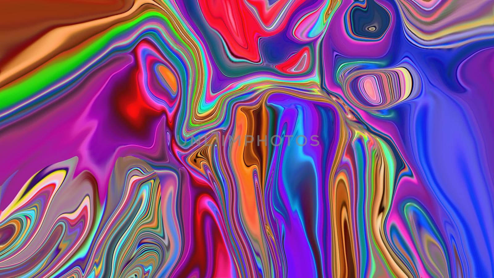 Abstract neon multicolored liquid background.