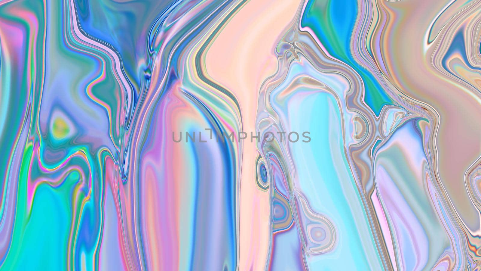 Abstract holographic liquid texture background.