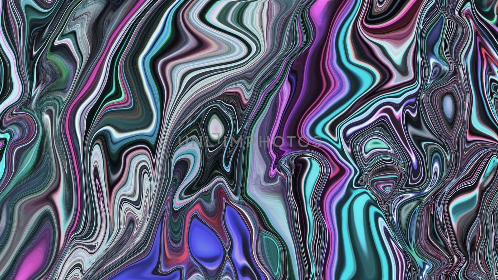 Abstract neon multicolored liquid background.