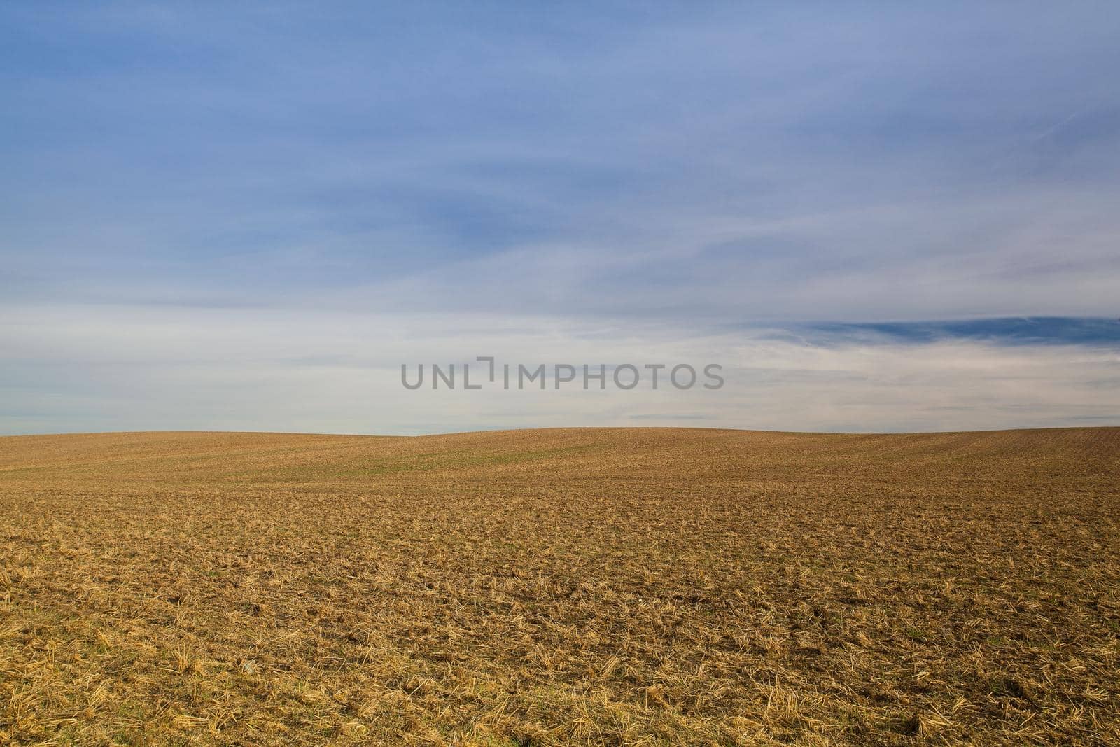 Autumn landscape with agricultural land. Czech Republic. by CaptureLight