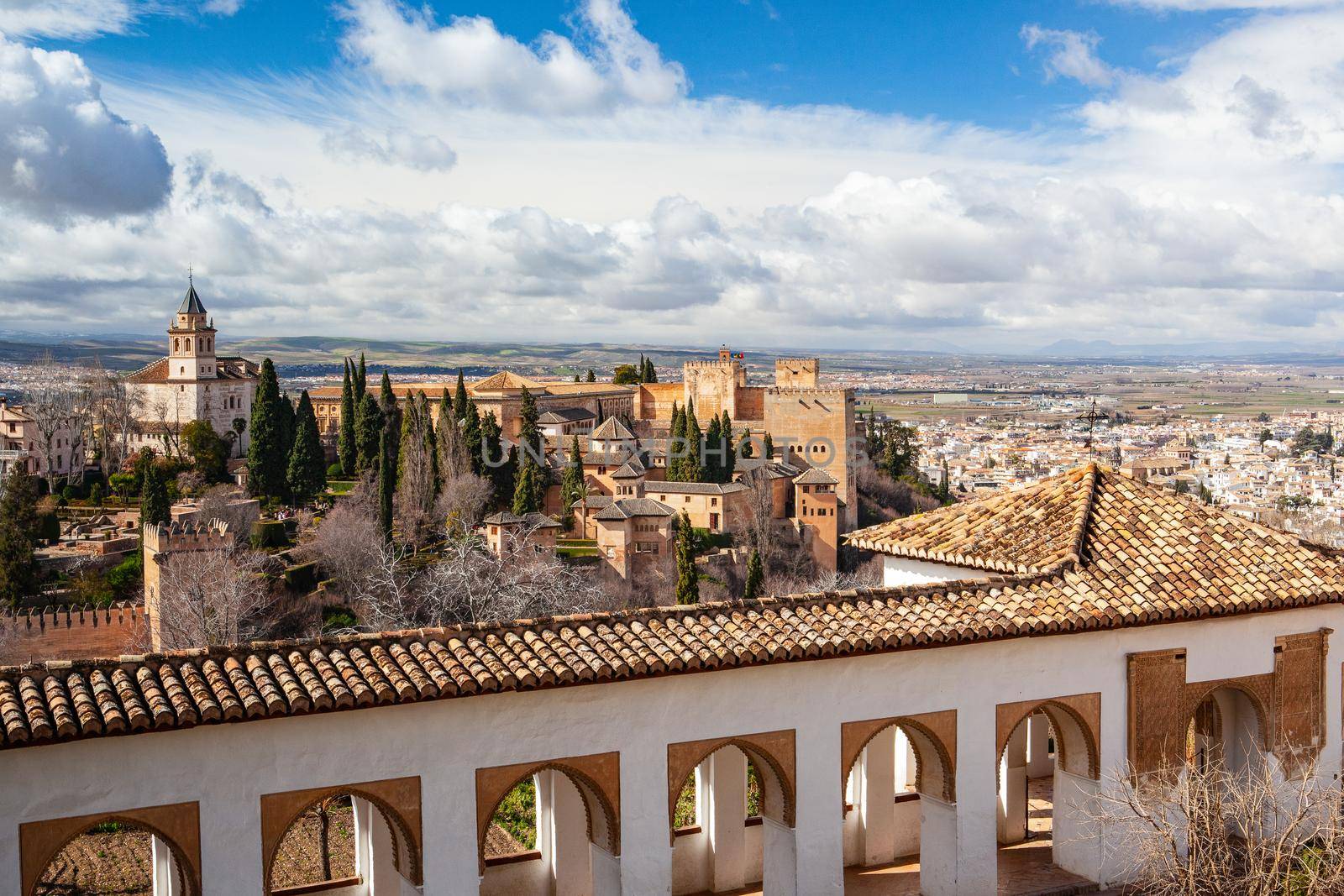The Alhambra is a palace and fortress complex located in Granada, Andalusia, Spain.  by CaptureLight