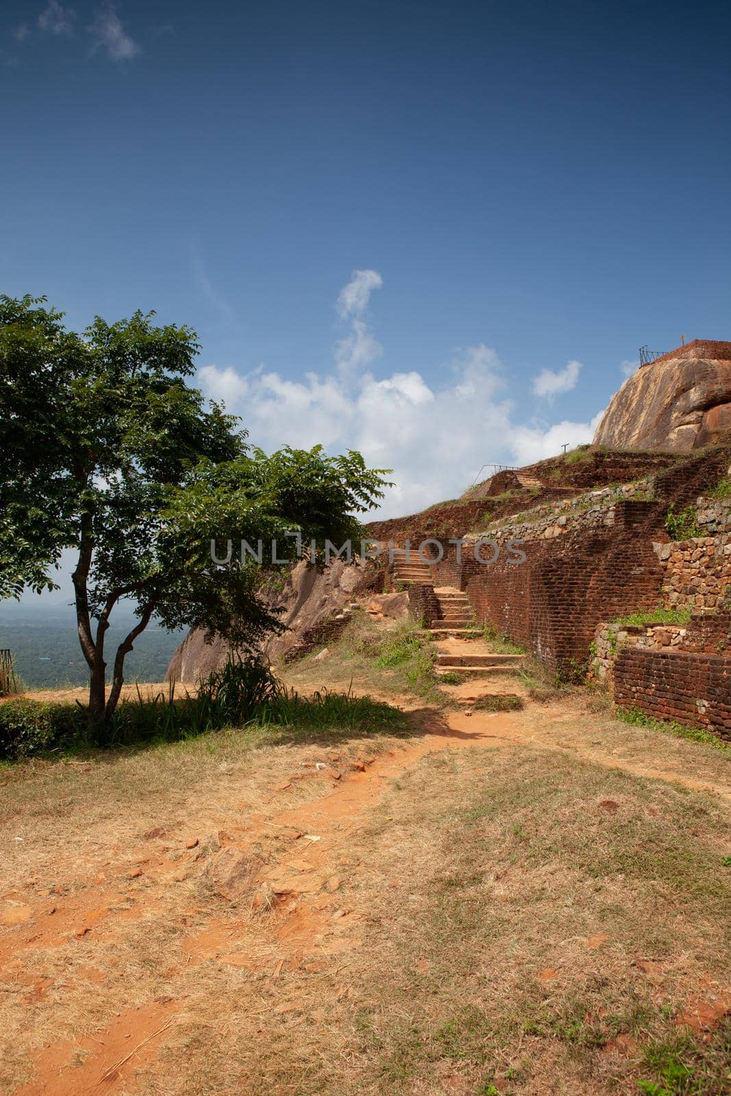 Ruins on top of Sigiriya Lion's rock palace and fortress.Sri Lanka. by CaptureLight