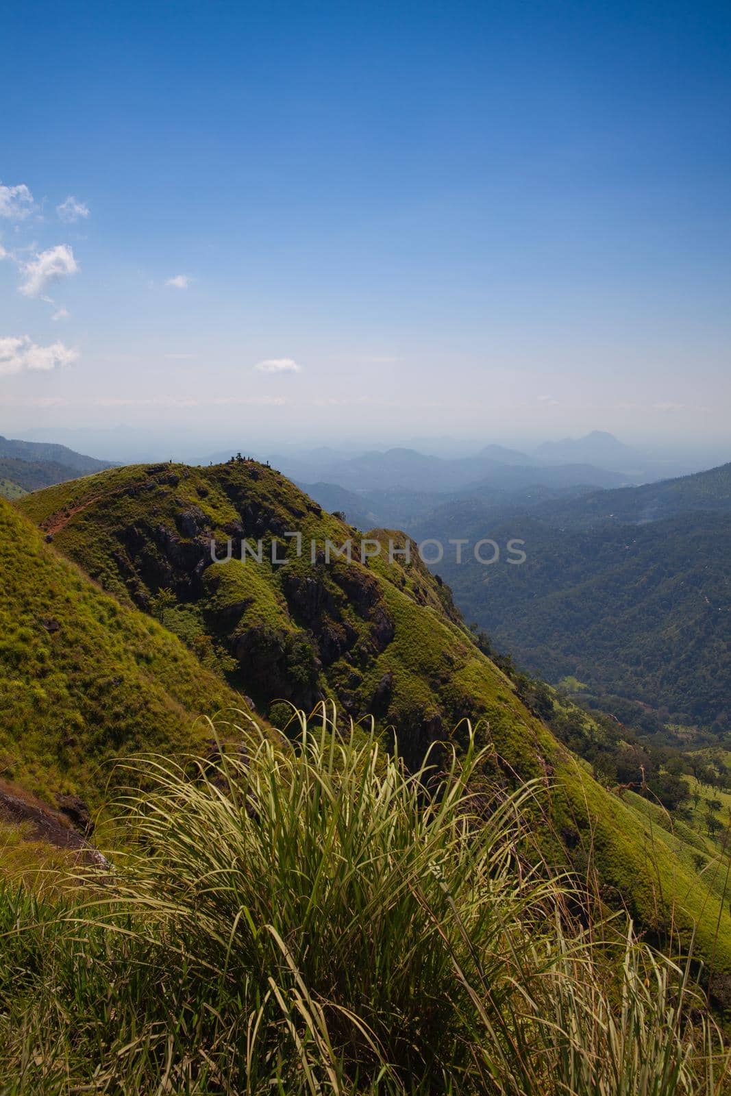 View from Little Adam's Peak, Sri Lanka. Mini Adams Peak is the closest and the easiest hike in Ella. Popular among tourists for the dashing, panoramic views you would ever witness in Sri Lanka.