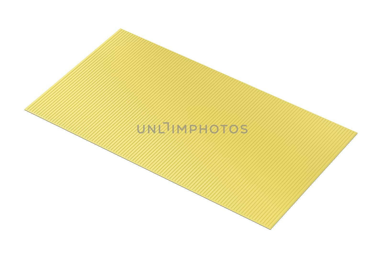 Yellow exercise mat by magraphics