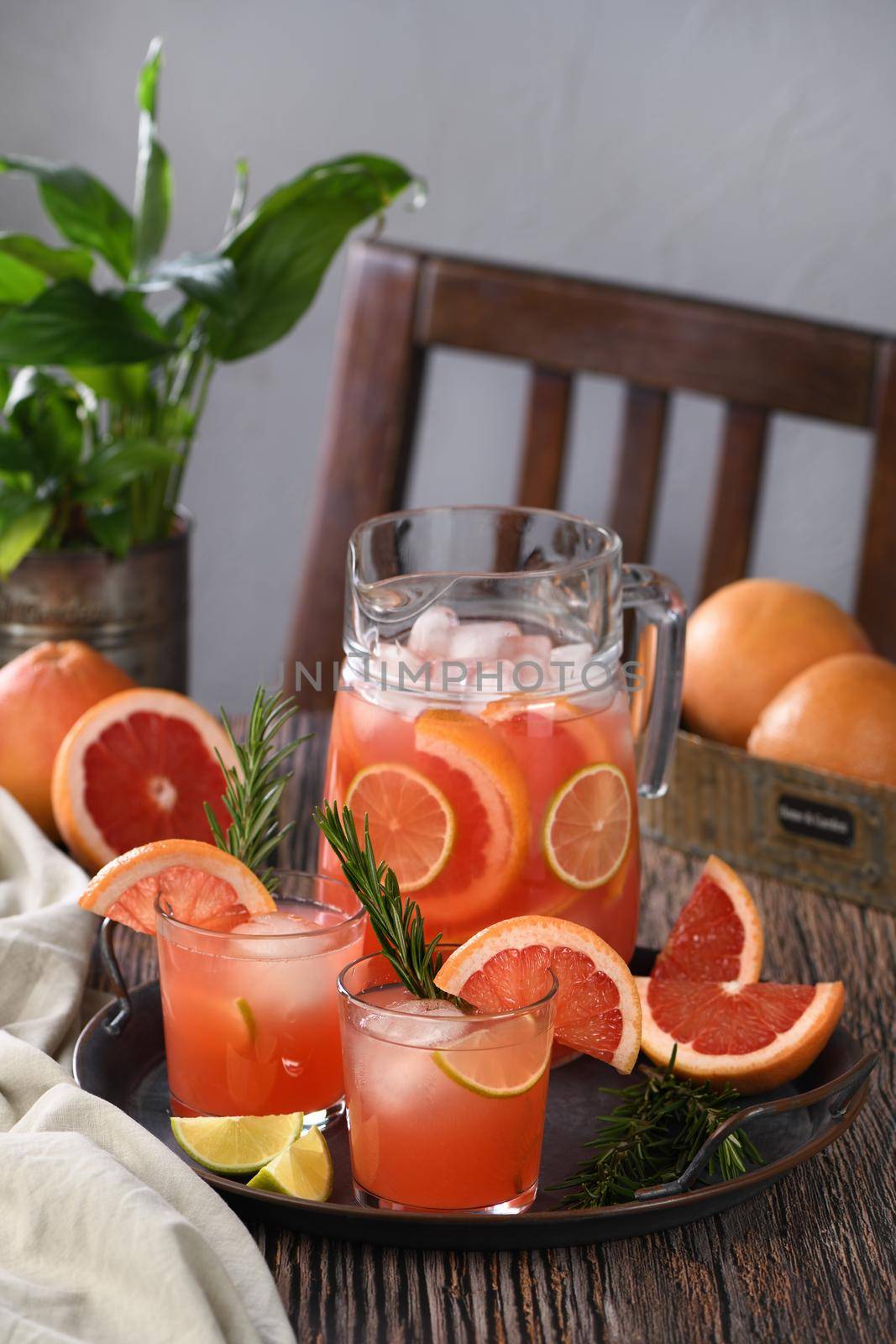 Fresh grapefruit cocktail.  by Apolonia