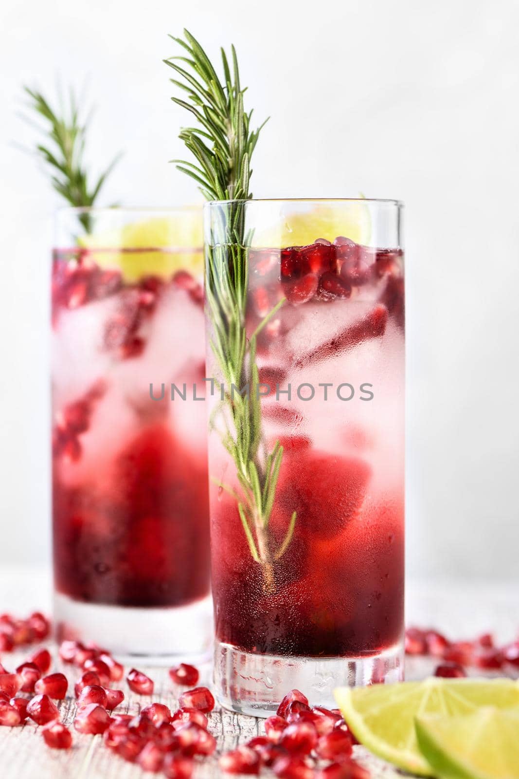 cocktail Pomegranate with lime   by Apolonia