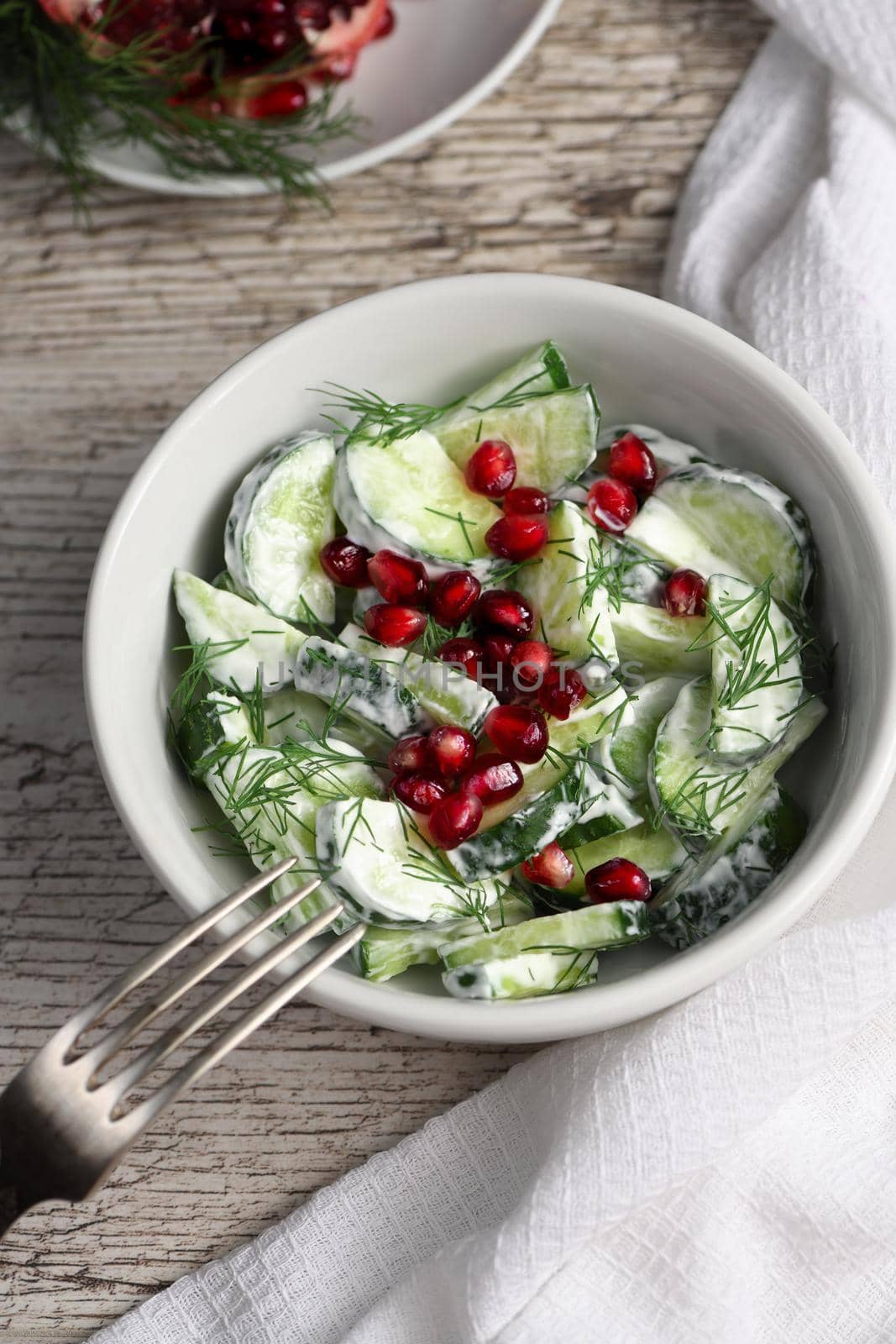 Cucumber and Pomegranate Salad by Apolonia