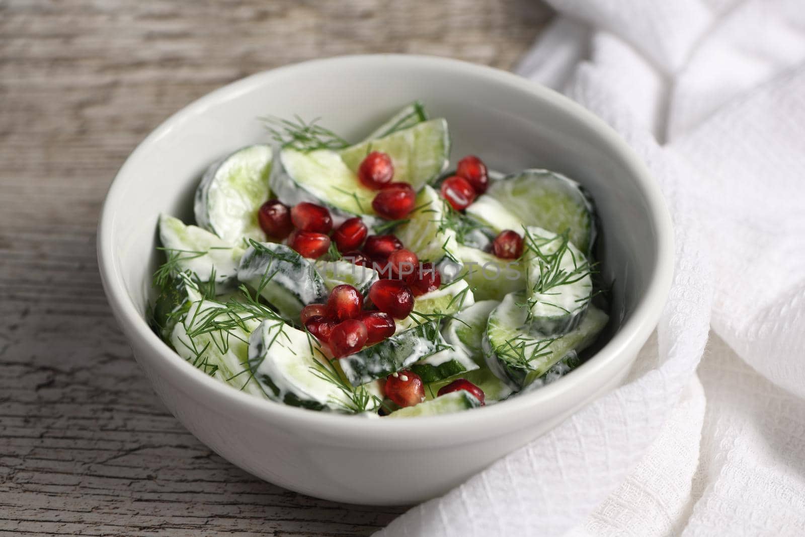 Cucumber and Pomegranate Salad by Apolonia