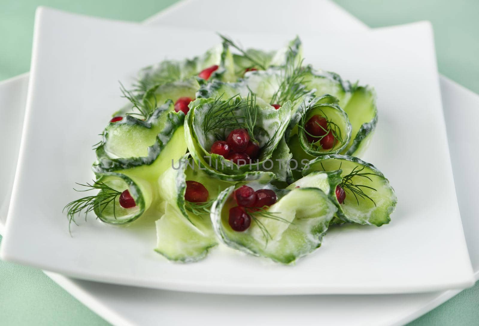 Cucumber and Pomegranate Salad by Apolonia