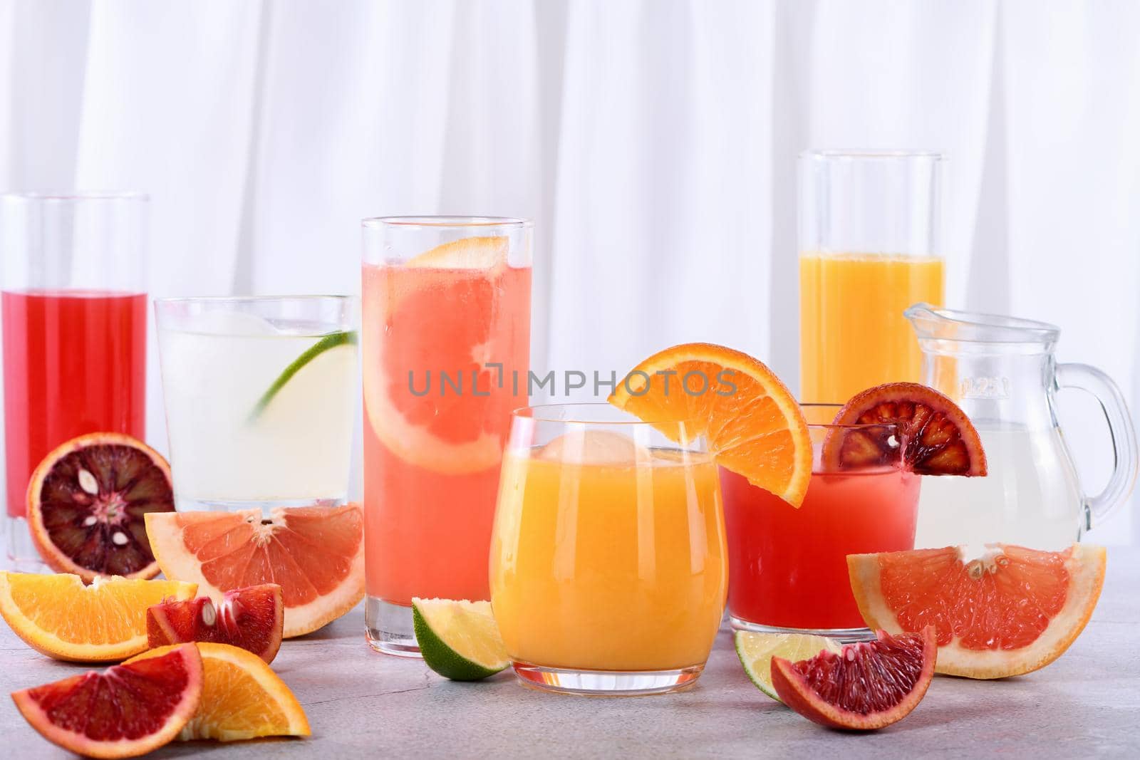 Refreshing Fresh Detox Citrus Juices by Apolonia