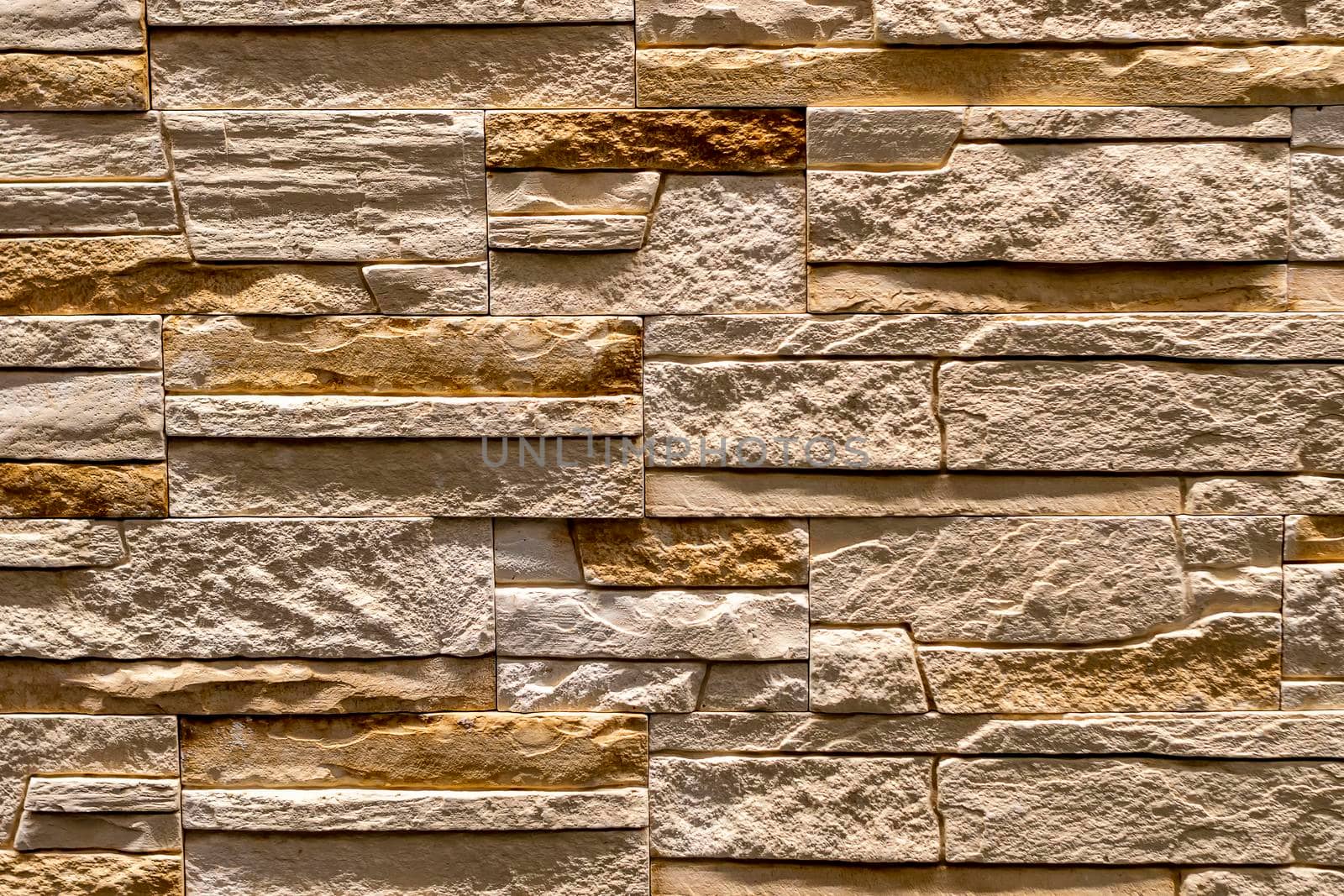 Brown Background is made of artificial stone. Side view, indoors horizontal shot. by Essffes